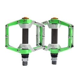 DSFHKUYB Spares DSFHKUYB Mountain Bike Pedals, MTB Pedals, Aluminum Alloy with Sealed Bearing Road Bike Pedals Anti-Skid And Stable Wide Platform Bicycle Pedals, Green