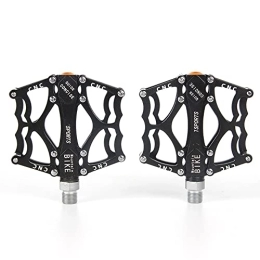DSFHKUYB Spares DSFHKUYB MTB Pedals Road Bike Pedals Aluminum Alloy Spindle with Sealed Bearing Anti-Skid And Stable Mountain Bike Flat Pedals for Mountain Bike, A Pair, Black