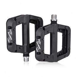 DUNRU Spares DUNRU Bike Pedal MTB Bike Pedals Non-Slip Nylon fiber Mountain Bike Pedals Platform Bicycle Flat Pedals 9 / 16 Inch Cycling Accessories Road Bike Pedals (Color : Black)