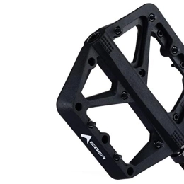 Eigertec Mountain Bike Pedal Eigertec Basic MTB Pedals Mountain Bike Pedals Lightweight Nylon Fiber Bicycle Platform Pedals Flat Pedal for BMX MTB 9 / 16" (Cyclist_Black)