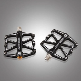 elegantstunning Aluminum Alloy Mountain Bike Pedals Bicycle Flat Pedals Four Sealed Bearing