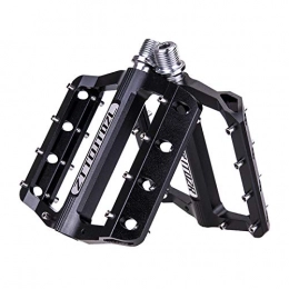 F Fityle Spares F Fityle Mountain Bike Pedals MTB Pedals Bicycle Flat Pedals 9 / 16" Sealed Bearing Lightweight Platform for Road Mountain BMX MTB Bike, High Performance - Black