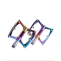 Feixunfan Spares Feixunfan Bike Pedals Mountain Bicycle Pedal Aluminum Alloy Bearing Pedal Mountain Pedal Bicycle Accessories for MTB BMX Bike (Color : Colorful, Size : 11x9x2cm)