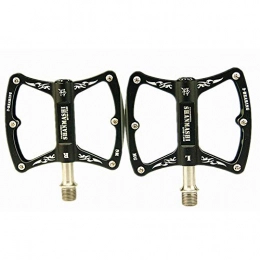 Feixunfan Spares Feixunfan Bike Pedals One Pair Of Durable Skid Titanium Hybrid Bicycle Pedal Foot Will Have To Worry About Slipping From The Pedals for MTB BMX Mountain Road Bike (Color : Black)
