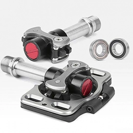 FGKLU Spares FGKLU Road Bike Pedals PD-R99, Cycling Pedal Titanium Alloy Flat Pedal and Axis, 3 Bearing Sealed