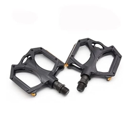 FIVENUM Mountain Bike Pedal FIVENUM Pedal M195 Aluminum Alloy MTB Bike Pedals 2DU Bearing Ultralight Pedal Mountain Bicycle Parts With Reflector (Color : Black)