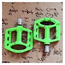 FIVENUM Spares FIVENUM Ultralight Non-slip Magnesium Alloy Road Bike Pedals Mountain Bicycle Pedal Bike Parts Accessories (Color : Green)