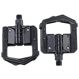 GALSOR Mountain Bike Pedal Folding Bicycle Pedals MTB Mountain Bike Aluminum Folded Pedal Bicycle Parts Pedals (Color : Noir, Size : 10.5x8.93x2.42cm)