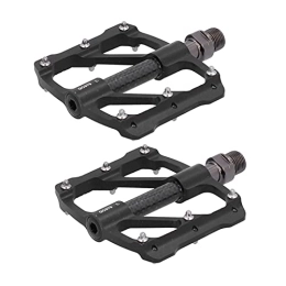 FOLOSAFENAR Spares FOLOSAFENAR Mountain Bike Pedals, Aluminum Platform Pedals Smoothly for Road Mountain BMX MTB Bike(Black)