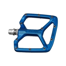 Funn Mountain Bike Pedal Funn Python Flat Bike Pedals - Wide Platform Bicycle Pedals for BMX / MTB Mountain Bike, 9 / 16-inch CrMo Axle (Blue)