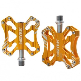 G.Z Spares G.Z MZ-505Bicycle pedals, mountain bike pedals, flat aluminum alloy platform sealed bearing axle 9 / 16 inch, Yellow