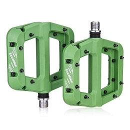 GADEED Spares GADEED 2Pair / 1Pair MTB Bike Pedals Non-Slip Mountain Bike Pedals Platform Nylon fiber Bicycle Flat Pedals 9 / 16 Inch Bicycle Accessories (Color : Green)