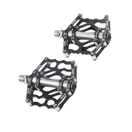 Garneck Mountain Bike Pedal Garneck 1 Pair Universal Ultralight Pedal Mountain Bike Pedal with Non-Slip Spike for Bicycle Road Bike BMX Bike (Black), 9Q16U23EYBMF94835UEJ, Black , M