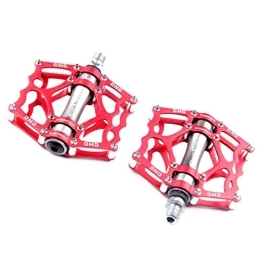 Garneck Spares Garneck 1 Pair Universal Ultralight Pedal Mountain Bike Pedal with Non-Slip Spike for Bicycle Road Bike BMX Bike (Black), N1S65481236T40ZXK0G0, red, M