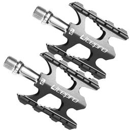 Garneck Mountain Bike Pedal Garneck MTB Pedals Mountain Bike Pedals Bicycle Platform Pedals Replacement Part Aluminum Alloy for BMX MTB Black, 3150VQ18J5Q, Black , 10.2X6X2CM