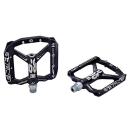 GRTE Mountain Bike Pedal GRTE Mountain Bike Pedals, 9 / 16" CNC Aluminium Alloy DH Cyclocross Bike Ultralight Bearings Pedals Speed Pedals Road Bike Folding Bike Universal Pedals, Black