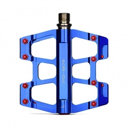 GSCshoe Mountain Bike Pedal GSCshoe Universal Pedal Mountain Bike Pedal Lightweight Aluminium Alloy Pedals for MTB Road Bicycle Bicycle pedal (Color : Blue)