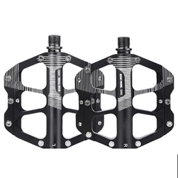 Henoot 1 Pair Bicycle Pedals Mountain Bike Pedals 3 Bearings Non-Slip Aluminium Alloy Large Bicycle Platform Pedals for MTB Road Bike Mountain Bikes Road Bikes Exercise Bike