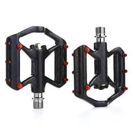 huiouer Mountain Bike Pedal huiouer 1 Pair Anti-slip MTB Mountain Bike Flat Pedal Titanium Alloy Bicycle Bearing Hollowed Pedals Ultralight Cycling Pedals bicycle bearings bicycle pedal mountain bike pedals bike platform pedals