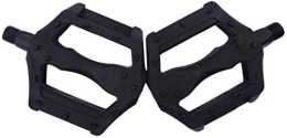 JJJ Spares JJJ 1 Pair Portable Mountain Bike Bicycle Pedals Plastic Big Foot Road Bike Double Pedals Bicycle Bike Parts(Black) durable