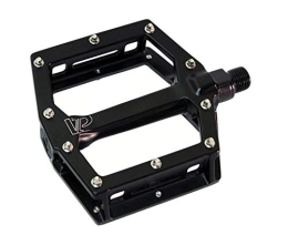 Jobsworth Spares Jobsworth Mountain Bike Pedals VP-531E Aluminium Flat Platform Pedals Black