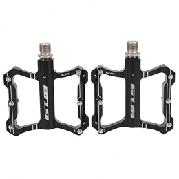 Jopwkuin Mountain Bike Pedal Jopwkuin Bike Bearing Pedal, Hollow Black Sealed Bearing Mountain Bike Paddle for Road Bike