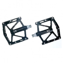 Joycaling Spares Joycaling Bike Pedal Mountain Bike Pedals 1 Pair Aluminum Alloy Antiskid Durable Bike Pedals Surface For Road BMX MTB Bike 2 Colors (SMS-EX) for MTB / BMX / Road Bike / Trekking (Color : Black)