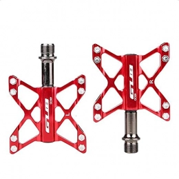 JTXQSI Spares JTXQSI Bicycle Pedals, Aluminum Alloy Bicycle Pedals Are Used For Mountain Bike Anti-skid Bicycle Pedals, Bearing Flat Platform Anti-skid Bicycle Pedals (Color : GC 009 Black)