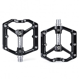 JTXQSI Spares JTXQSI Bicycle Pedals, Aluminum Alloy Mountain Bike Bicycle Pedals, Pedals, Flat Bicycle Parts (Color : 2)