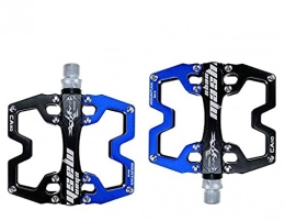 JTXQSI Spares JTXQSI Bicycle Pedals, Aluminum Alloy Ultralight Bicycles Pedal Mountain Bike Scooters (Color : Black and blue)