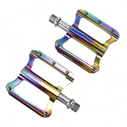 JXS Spares JXS Mountain Bike Pedals, Colorful Aluminum Alloy Pedals, Chromium Molybdenum Steel Shaft Sealed Bearings, General Bicycle Accessories