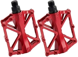 JYCCH Spares JYCCH Bicycle Accessories Bicycle Ball Pedal Aluminum Alloy Mountain Bike Pedal Pedal Riding Equipment Accessories (2 Pack) (Color : Black) (Red)