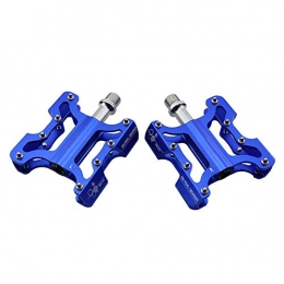 kaige Mountain Bike Pedal kaige Non-Slip Mountain Bike Pedals, Ultra Strong Colorful Cr-Mo CNC Machined 9 / 16" 3 Sealed Bearings for Road BMX MTB Fixie Bikes WKY (Color : Blue)