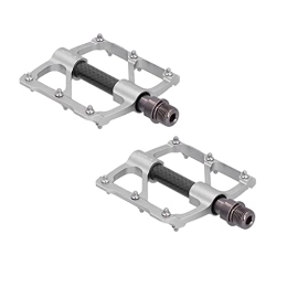 KAKAKE Spares KAKAKE Mountain Bike Pedals, Bicycle Flat Pedals Non‑slip Lightweight Labor‑saving for Road Mountain BMX MTB Bike(Titanium)