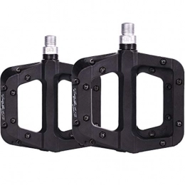 KANGJIABAOBAO Spares KANGJIABAOBAO Bicycle Pedal Lightweight Fiber Bicycle Comfort Pedal Bicycle Lightweight, pair Cycling Bike Pedals (Color : Black, Size : 125x100x15mm)