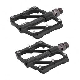 Keenso Spares Keenso 1 Pair Anti‑slip MTB Bike Pedals Mountain Bike 3 Bearing Pedals Anti-skid Bicycle Pedals with Anti‑Slip Nails Cycling Accessories(black)