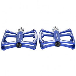 Keenso Spares Keenso Bike Foot Pedal, 1 Pair Aluminum Alloy Hollow-Out Bicycle Pedal With Anti-skid Spikes Cycling Replacement Parts for Mountain Bikes & Road Bikes(Blue)