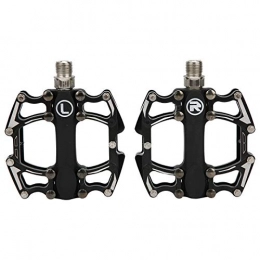 Keenso Spares Keenso Bike Pedal Replacement, 1 Pair Aluminium Alloy Mountain Bike Pedals Bicycle Pedals Non‑slip Bike Platform Flat Pedals Cycling Accessories