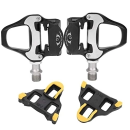 Keenso Spares Keenso High Strength Bike Pedals, Stable Aluminum Alloy Mountain Bike Pedals 9 / 16" Spindle Self‑locking Pedal for SPD-SL