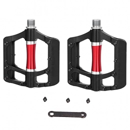 Keenso Spares Keenso Mountain Bike Pedals, 1 Pair Non-slip Bicycle Pedals Aluminium Alloy Widen High Speed Bearing MTB Pedals Mountain Bike Pedal Replacement Cycling Accessories