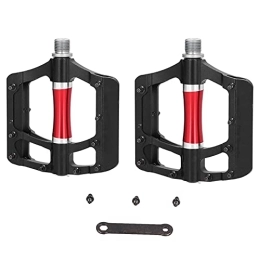 Keenso Spares Keenso Mountain Bike Pedals, 1 Pair Non-slip Bicycle Pedals Aluminium Alloy Widen High Speed Bearing MTB Pedals Mountain Bike Pedal Replacement Cycling Accessories Bicycles and Spare Parts