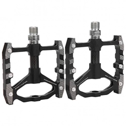 Keenso Spares Keenso Mountain Bike Pedals, Carbon Fiber Aluminum Alloy Bearing Platform Mountain Bike Pedals Anti‑skid Bicycle Pedals Replacement Cycling Accessory