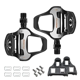 KOOTU Mountain Bike Pedal KOOTU Bike Pedals SPD-SL Pedals Electroplated Color Road Bike Pedals 9 / 16" Universal Bicycle Pedals Cleats Set for Shimano SPD Clipless suitable for Road Bike Spin Bike MTB Indoor Bike