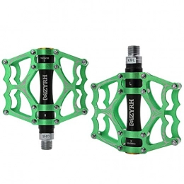 KP&CC Spares KP&CC Bicycle Cycling Bike Pedals 3 Bearing Pedals Strong Non-slip, Wide Tread Fits Most Bicycles for Men and Women, Green