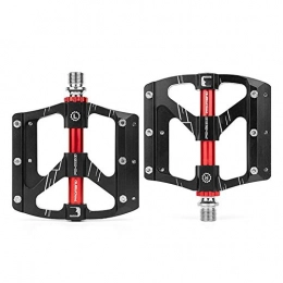 KP&CC Mountain Bike Pedal KP&CC Bicycle Cycling Bike Pedals Aluminum Three-bearing Pedal Smooth and Flexible, Stylish and Durable Fits Most Bikes, Black