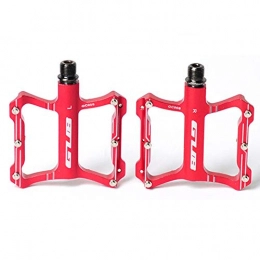 KP&CC Spares KP&CC Bicycle Cycling Bike Pedals New Aluminum Antiskid Durable Flat Pedals High Strength, Strong Seal, Lubricated Bearings, Red
