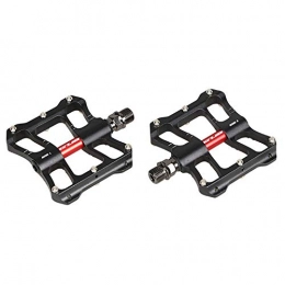 KP&CC Spares KP&CC Bicycle Cycling Bike Pedals Ultralight Aluminum Pedal S-shaped Surface Design, 12 Anti-slip Nails Fits Most Bicycles, Black