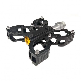 KYEEY Mountain Bike Pedal KYEEY Mountain Bike Pedals Cycling Bike Pedals Double Mountain Bike Mountain Bike Flat, Black Black Bicycle Pedals (Color : Black, Size : One size)