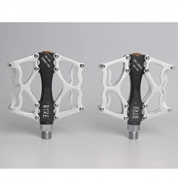 Liapianyun Mountain Bike Pedal Liapianyun Mountain Bike Pedals Bicycle Platform Pedals, Non-Slip Durable Ultralight Flat Pedals, Bearing Pedals for Mountain Road Bike Hybrid Pedals, Silver