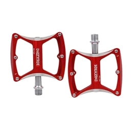Toddmomy Mountain Bike Pedal Lightweight Bike Pedals 1 Pair Biking Accessories Bike Pedals Cycle Pedal Vehicle Treadle Bearing Gear Red Spindle Folding Flat Pedals Pedal Mountain Bike Pedals